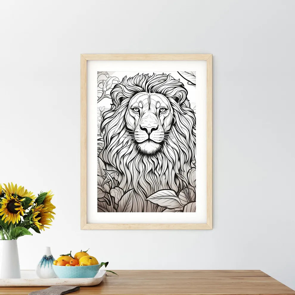 Lion With Long Mane And Leave Size Chart