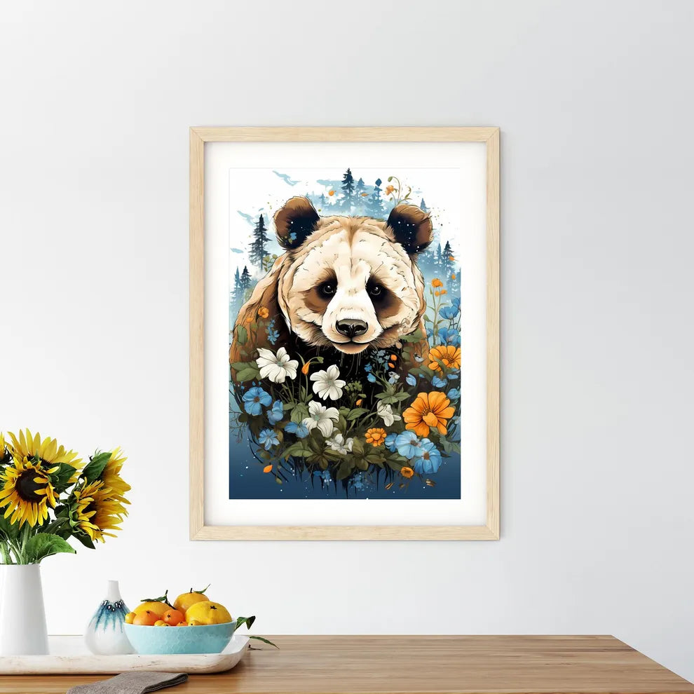 Bear Surrounded By Flowers Ar Size Chart