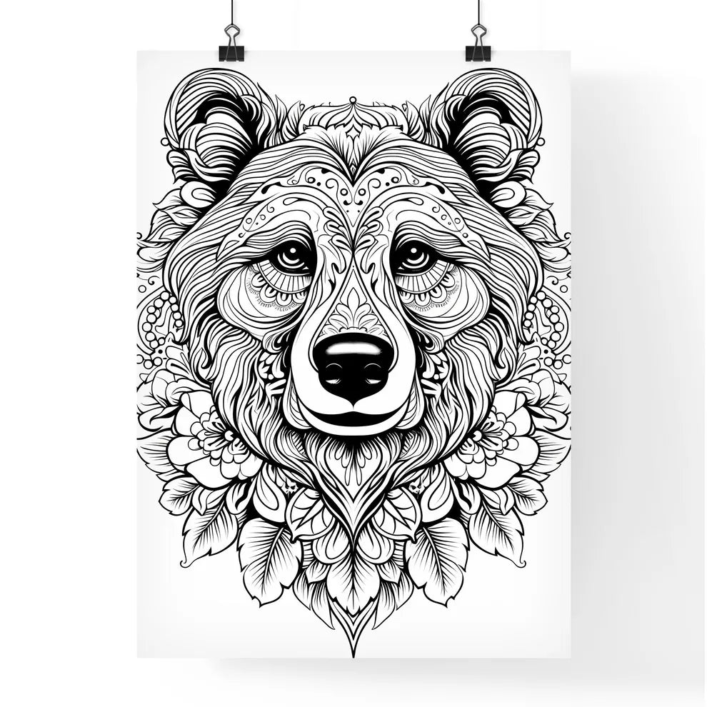 Black And White Drawing Of A  Poster