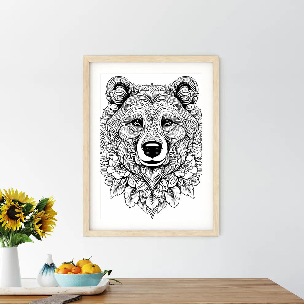 Black And White Drawing Of A  Size Chart