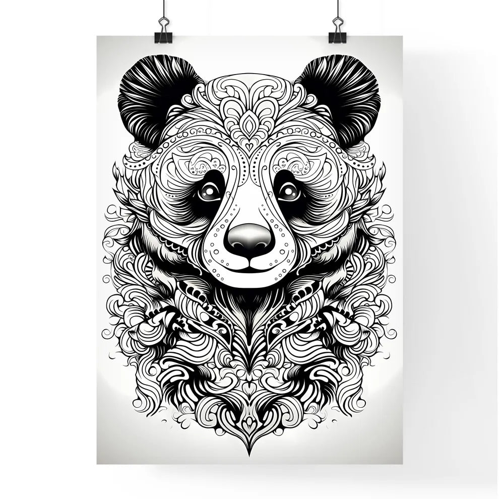 Black And White Drawing Of A  Poster