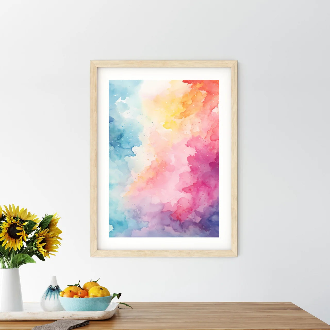 Colorful Watercolor Painting Art Prin - Kitchen Hangings