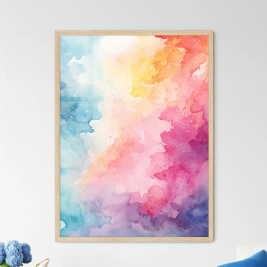 Colorful Watercolor Painting Art Prin - Framed Art Print