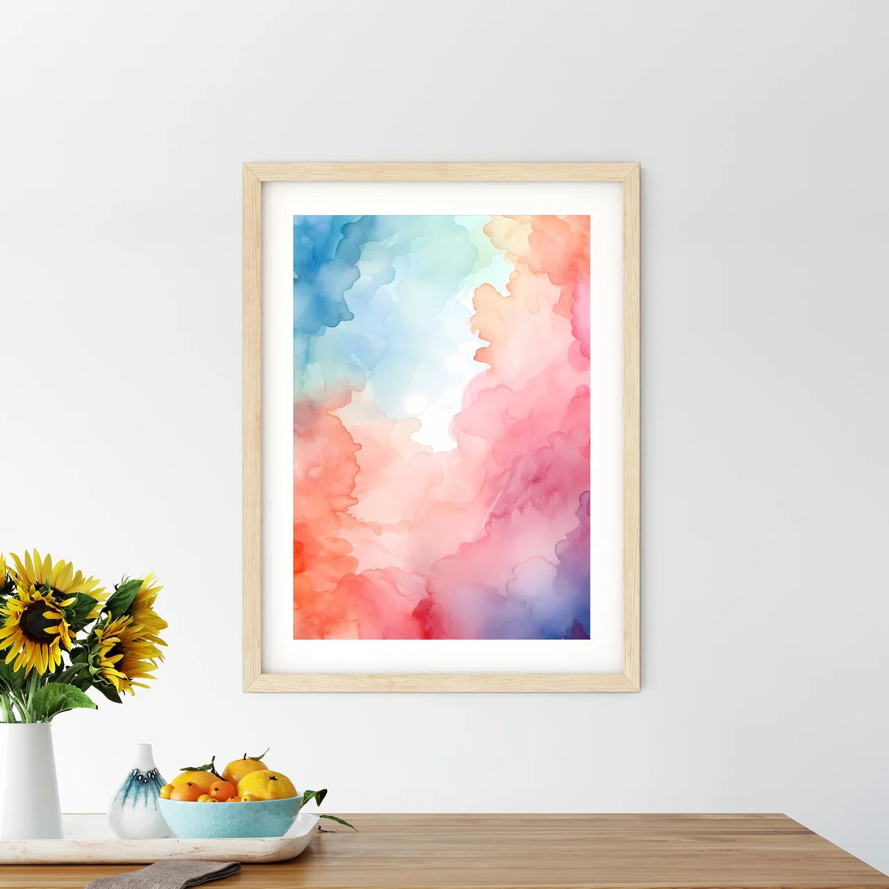 Colorful Watercolor Painting Art Prin - Kitchen Hangings