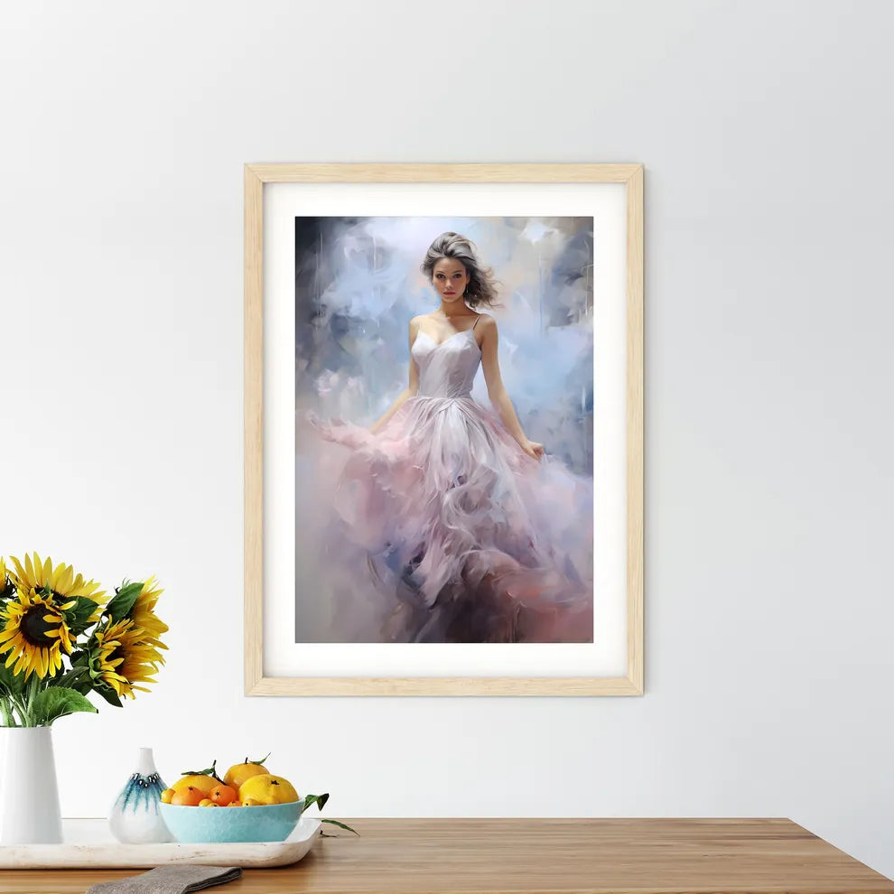Woman In A Dress Art Prin - Kitchen Hangings