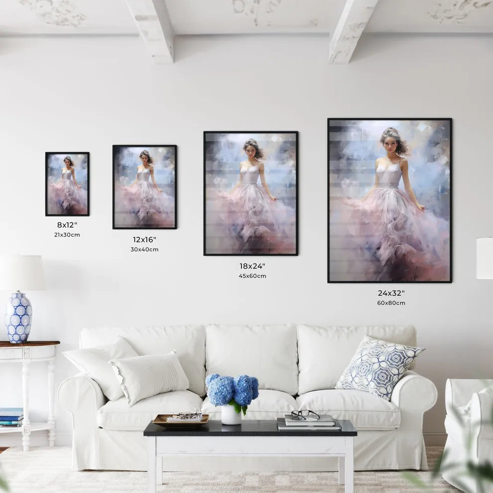 Woman In A Dress Art Prin Wall Art