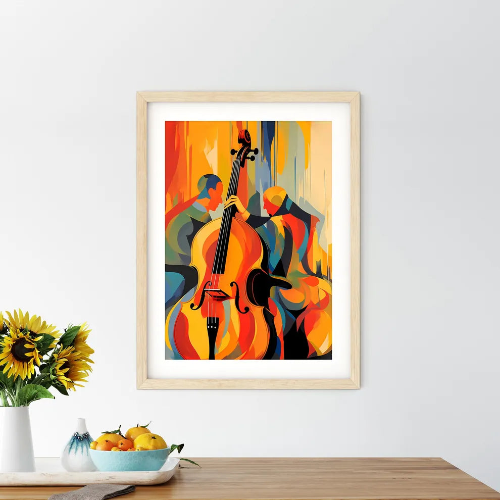 Man Playing A Cello Art Prin - Kitchen Hangings