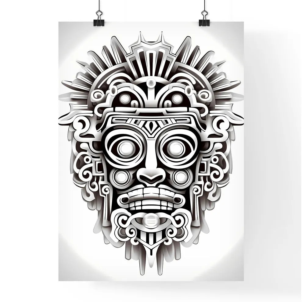 Mask With Many Different Patterns Art Prin Poster