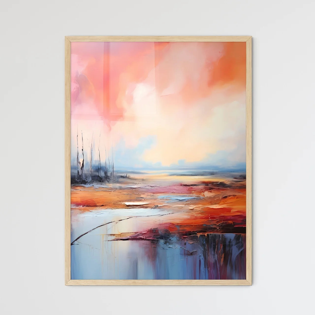 Painting Of A Landscape Art Prin - Framed Art Print
