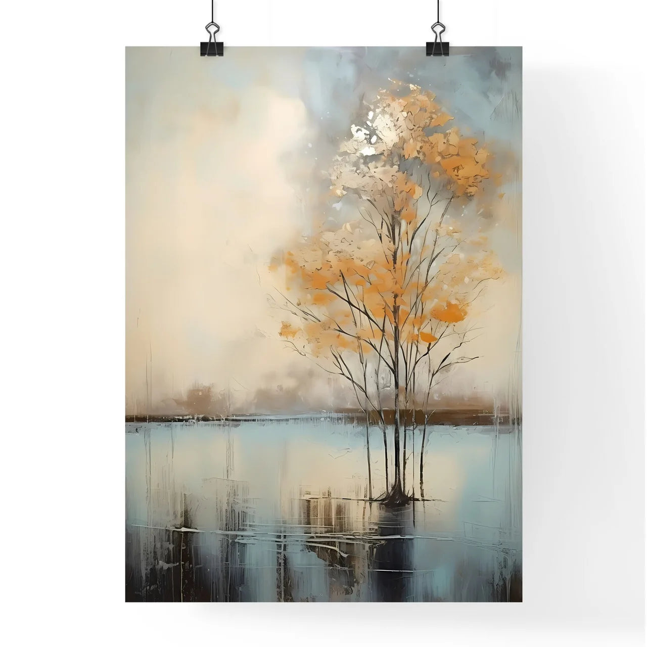 Tree In The Water Art Prin Poster