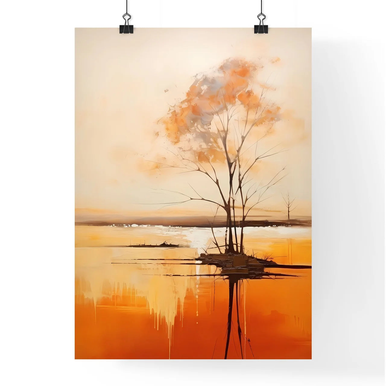 Tree In The Water Art Prin Poster