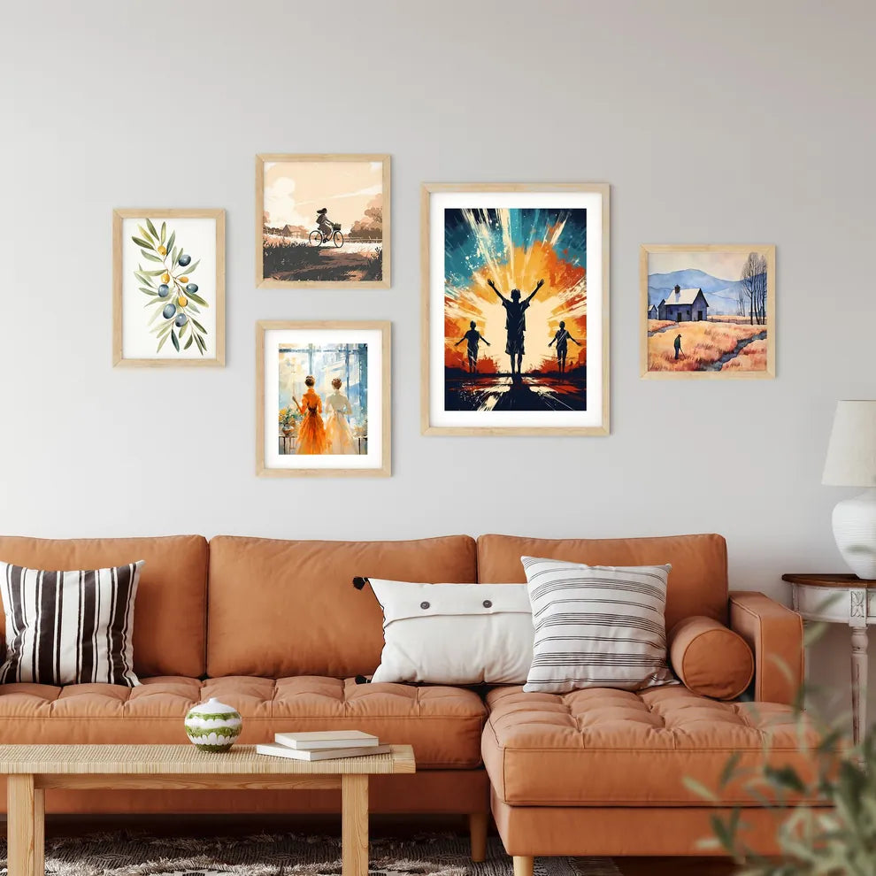 Group Of People With Their Arms Raised Art P Framed Print