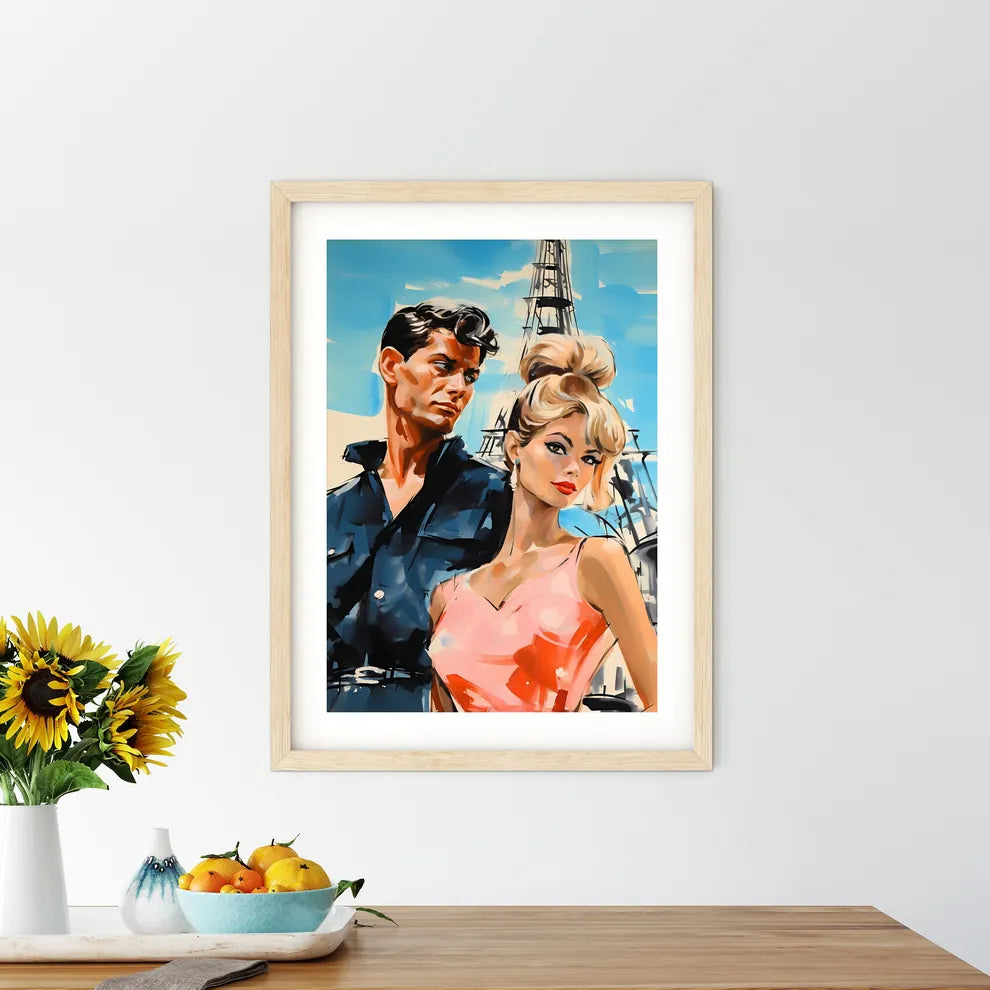 Man And Woman Standing Next To Each Other Ar - Kitchen Hangings