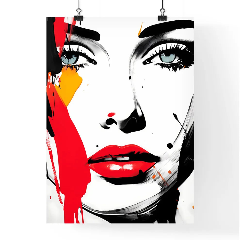 Painting Of A Womans Face Art Prin Poster