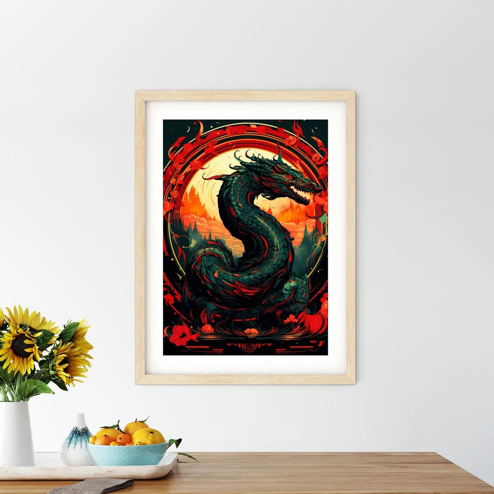 Dragon With Red And Yellow Ci Size Chart