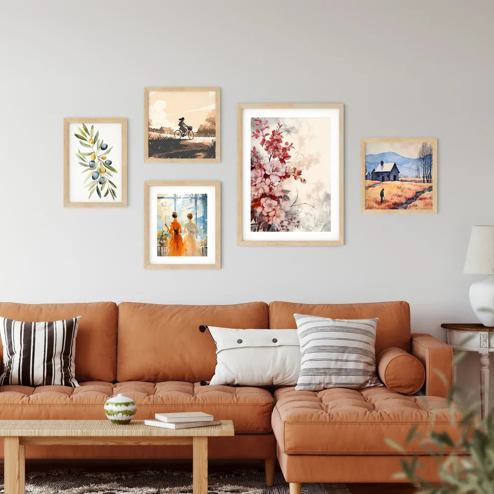 Close Up Of Flowers Art Prin Framed Print