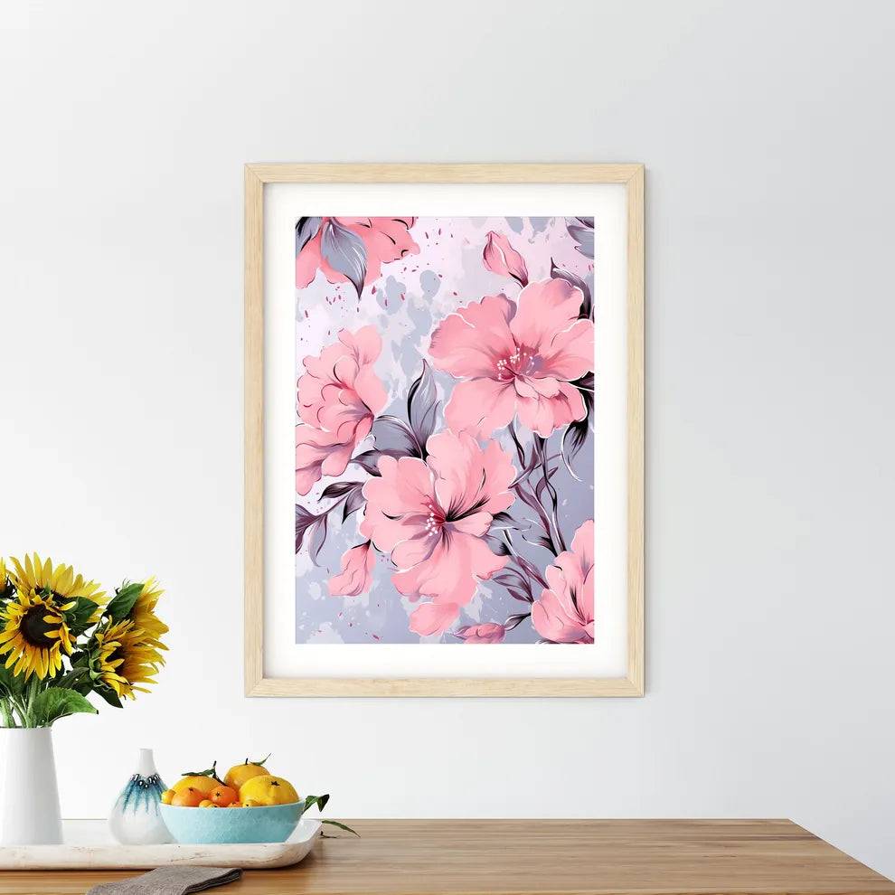 Close Up Of Flowers Art Prin - Kitchen Hangings