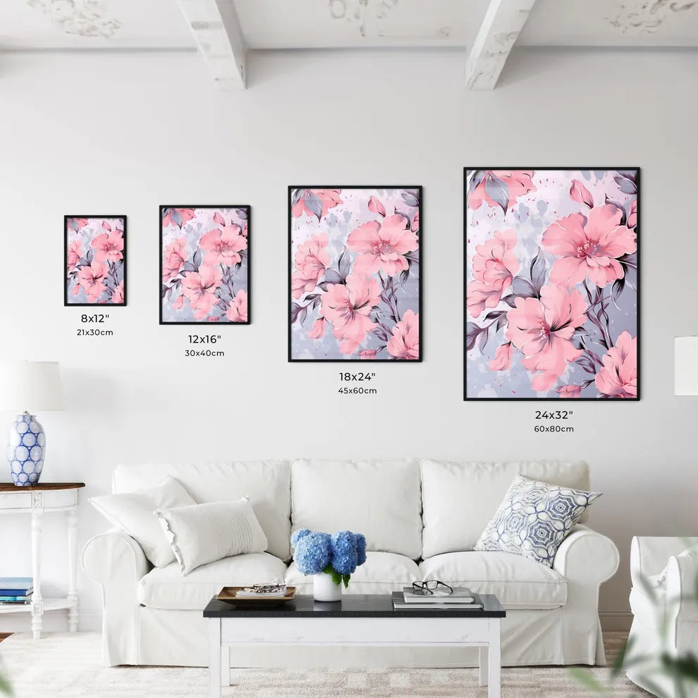 Close Up Of Flowers Art Prin Wall Art