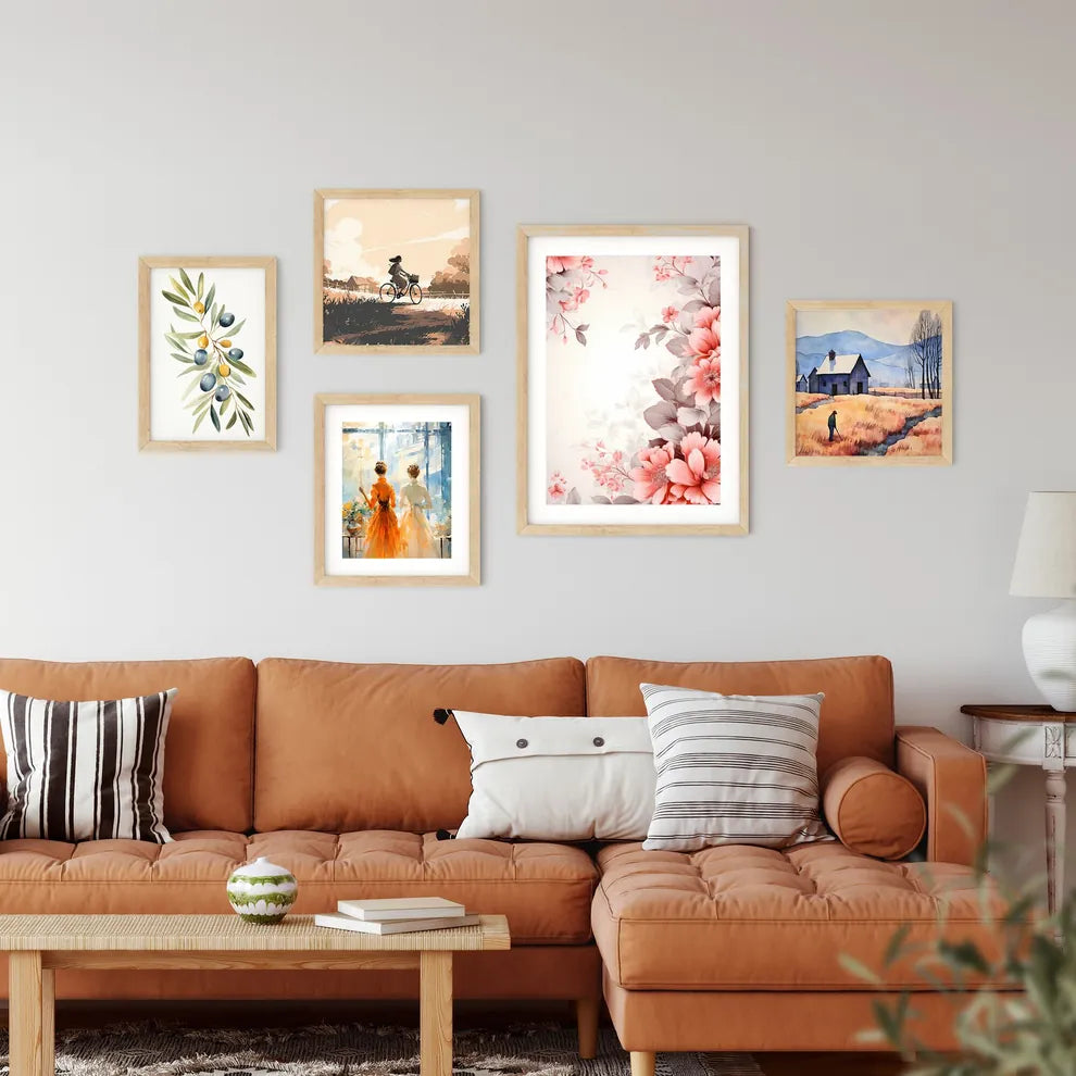 Close Up Of Flowers Art Prin Framed Print