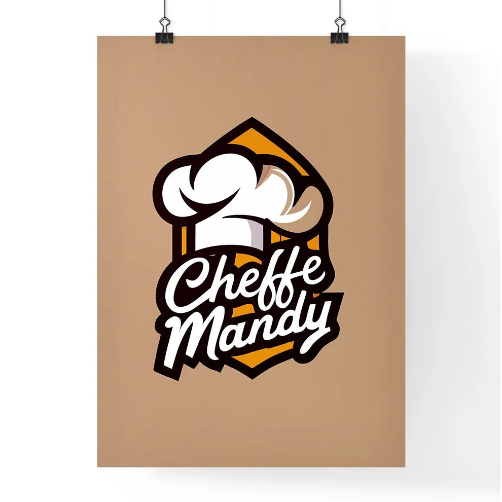 Cheffe Mandy - A Logo For A Restaurant Art P Poster