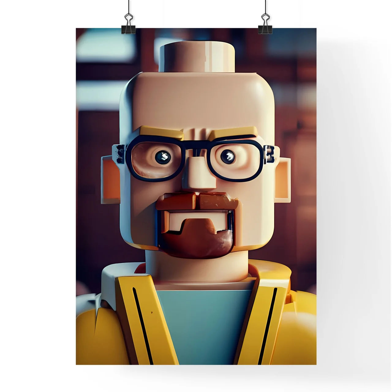 A Toy Figure Of A Man Art Prin Poster