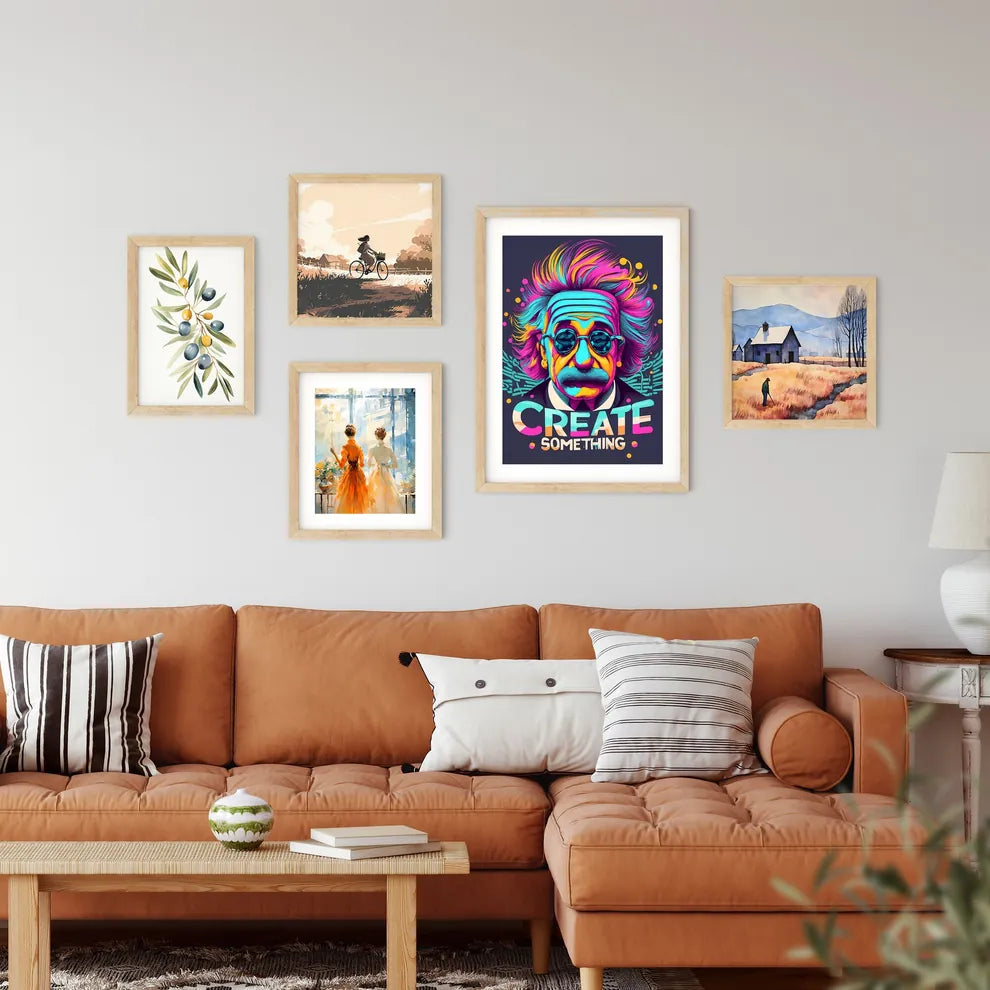 Create Something - A Man With Glasses And Mu Framed Print