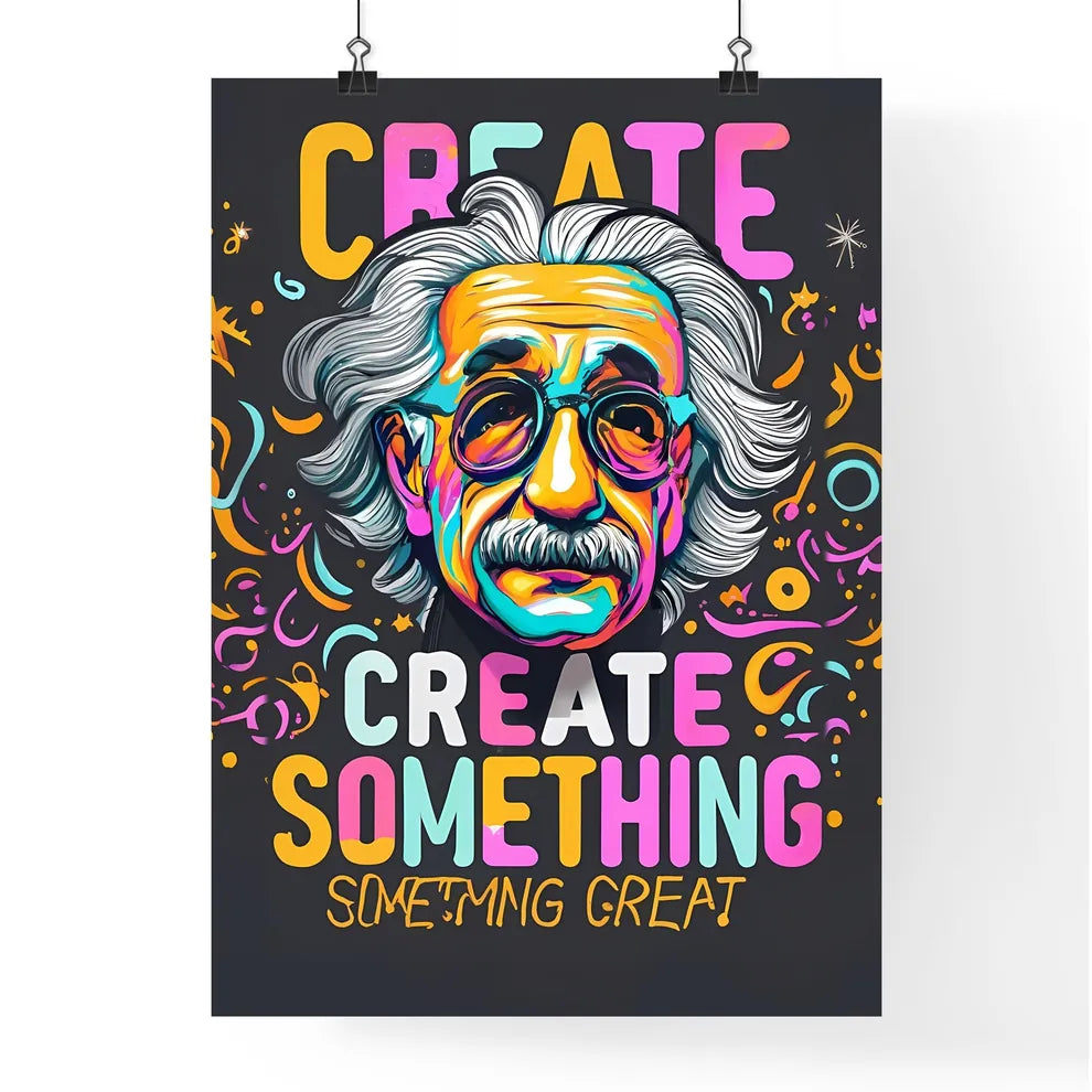 Create Something Great - A Man With White Ha Poster