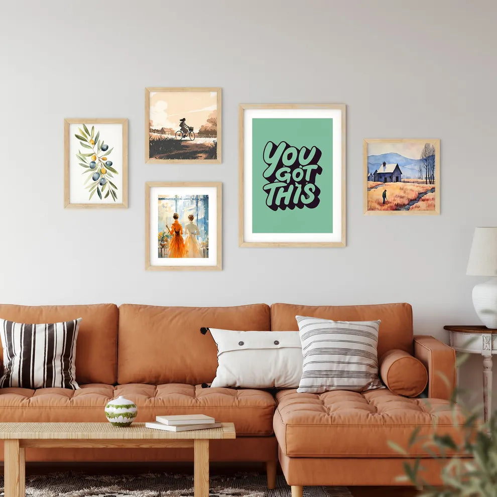 You Got This - A Green And Black Text Art Pr Framed Print