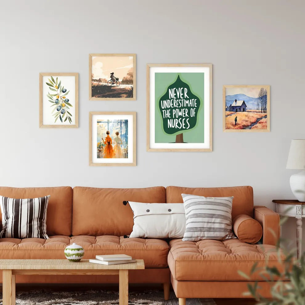 Never Underestimate The Power Of Nurses - A  Framed Print