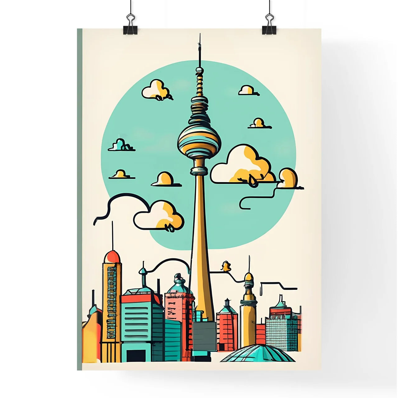 A Poster Of Berlin City Art Print Poster