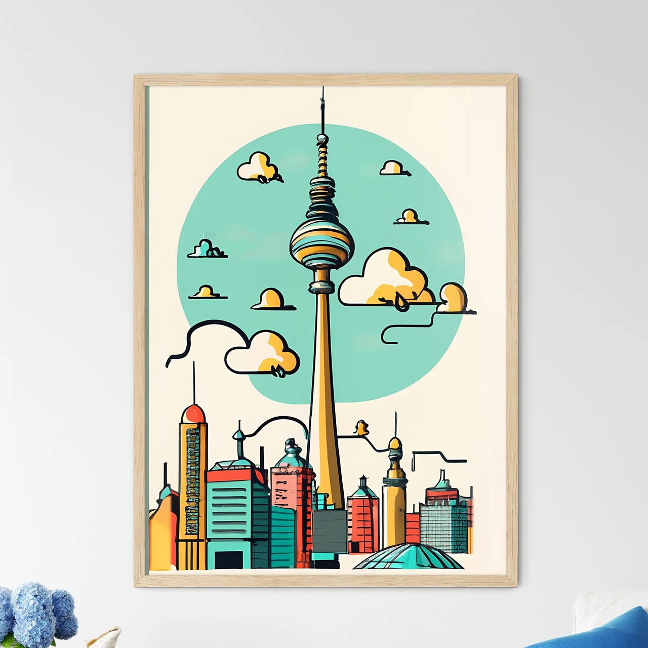 A Poster Of Berlin City Art Print Framed Art