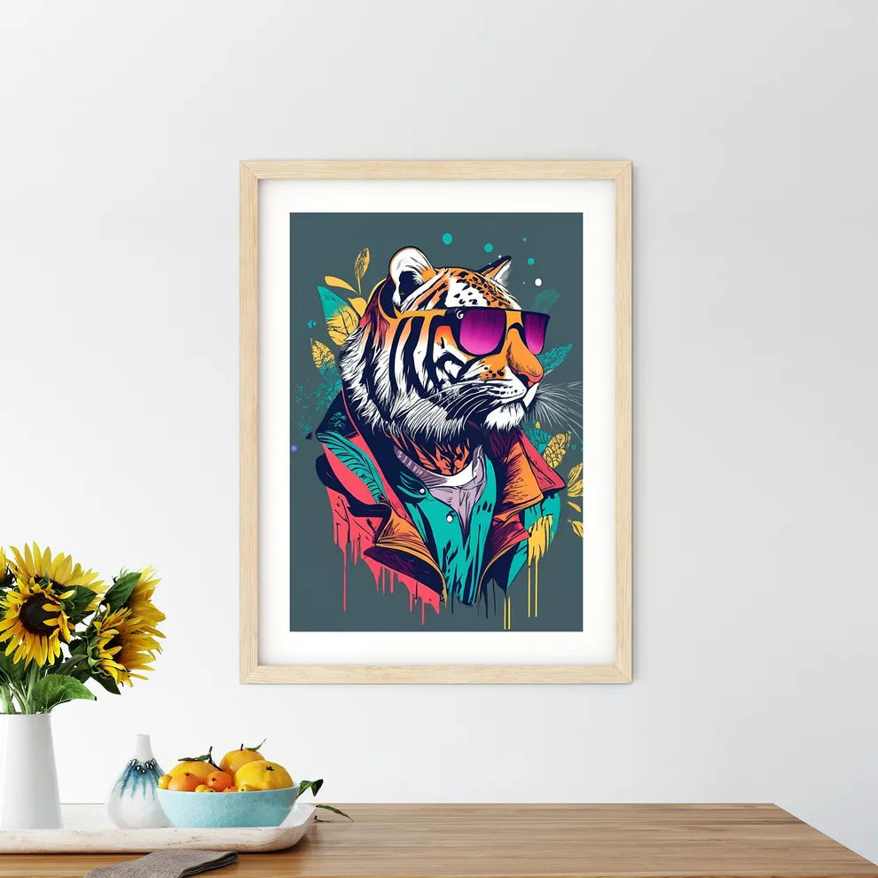 A Tiger Wearing Sunglasses Ar Size Chart