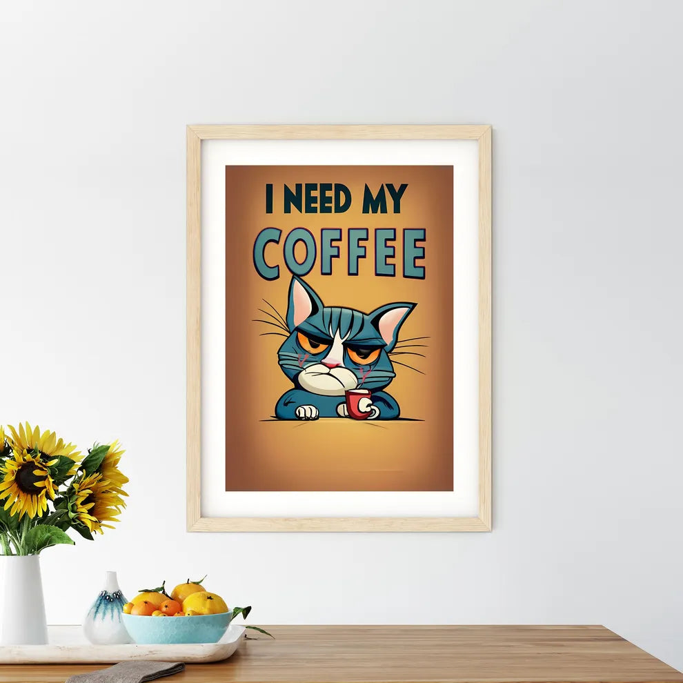 I Need My Coffee  Size Chart