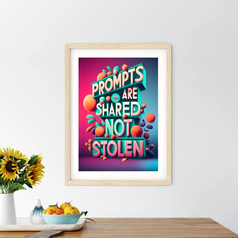 Prompts Are Shared - Kitchen Hangings