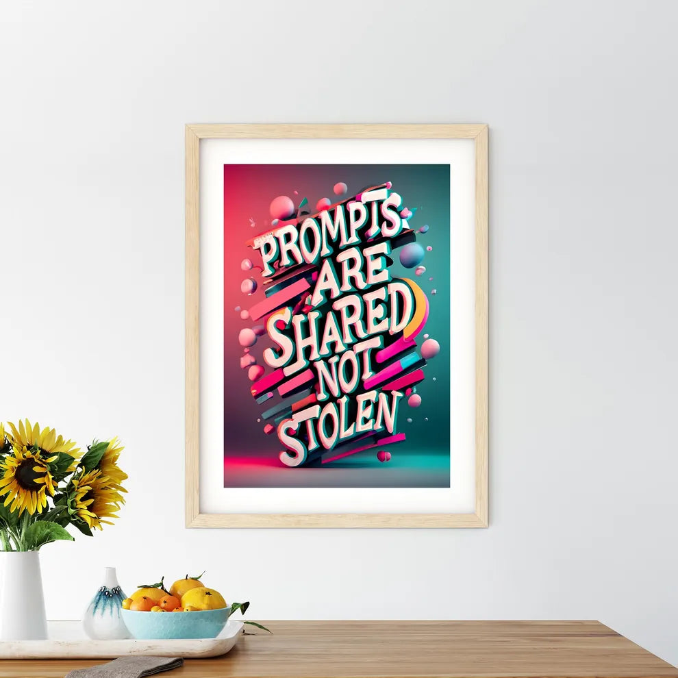 Prompts Are Shared - Kitchen Hangings