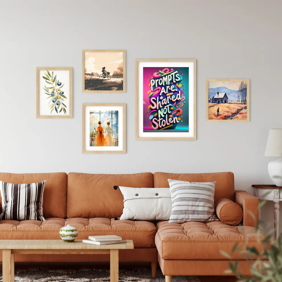 Prompts Are Shared Framed Print