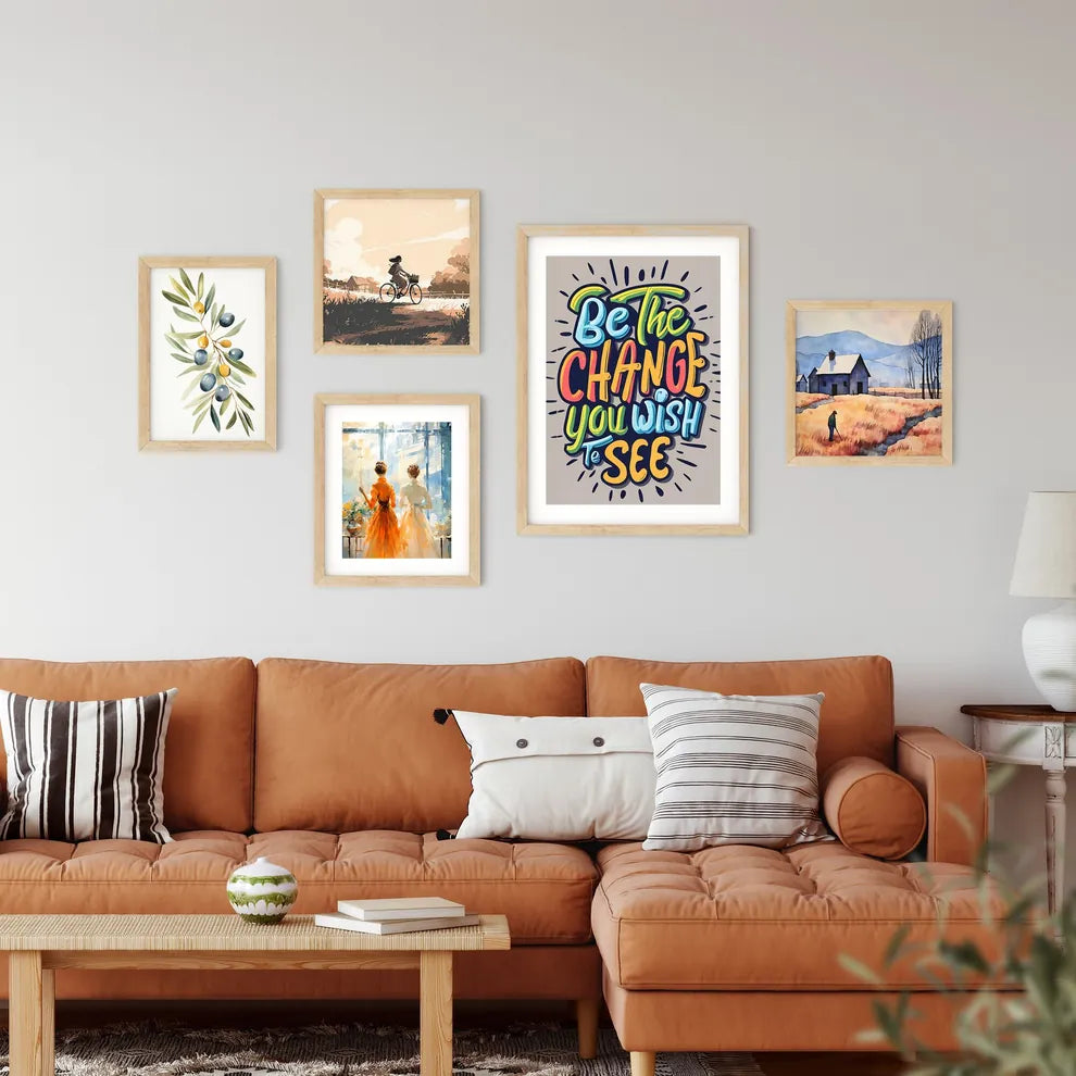 Be The Change You Wish To See - A Colorful T Framed Print