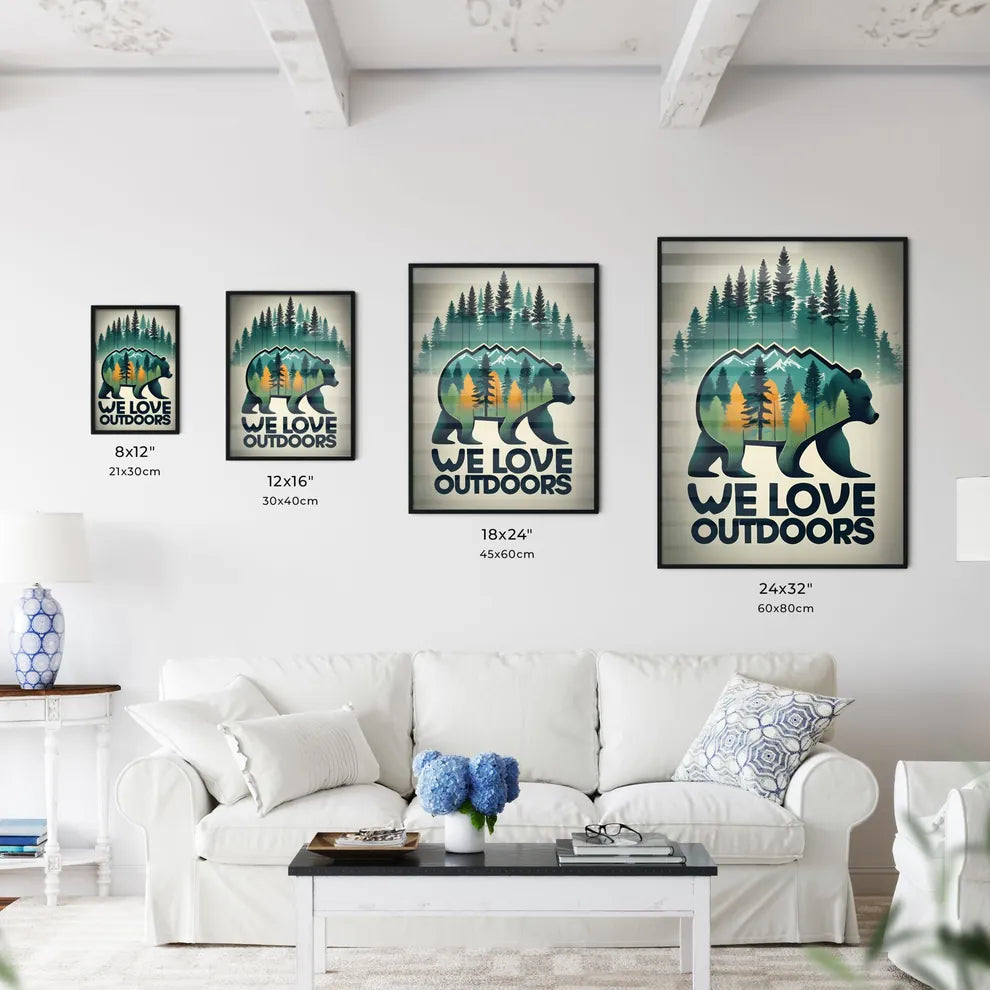 We Love Outdoors  Art Print
