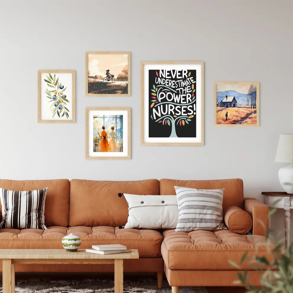 Never Underestimate The Power Of Nurses - A  Framed Print