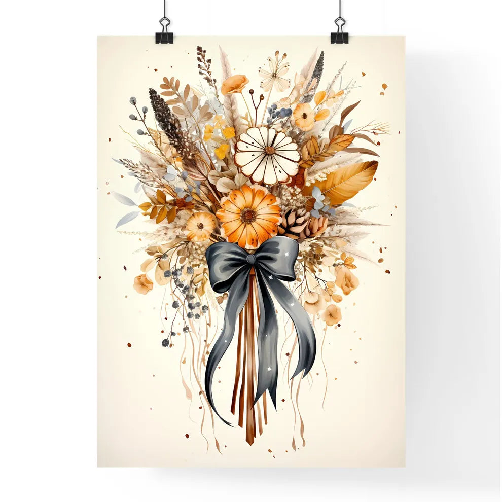 A Bouquet Of Flowers And Plant Poster