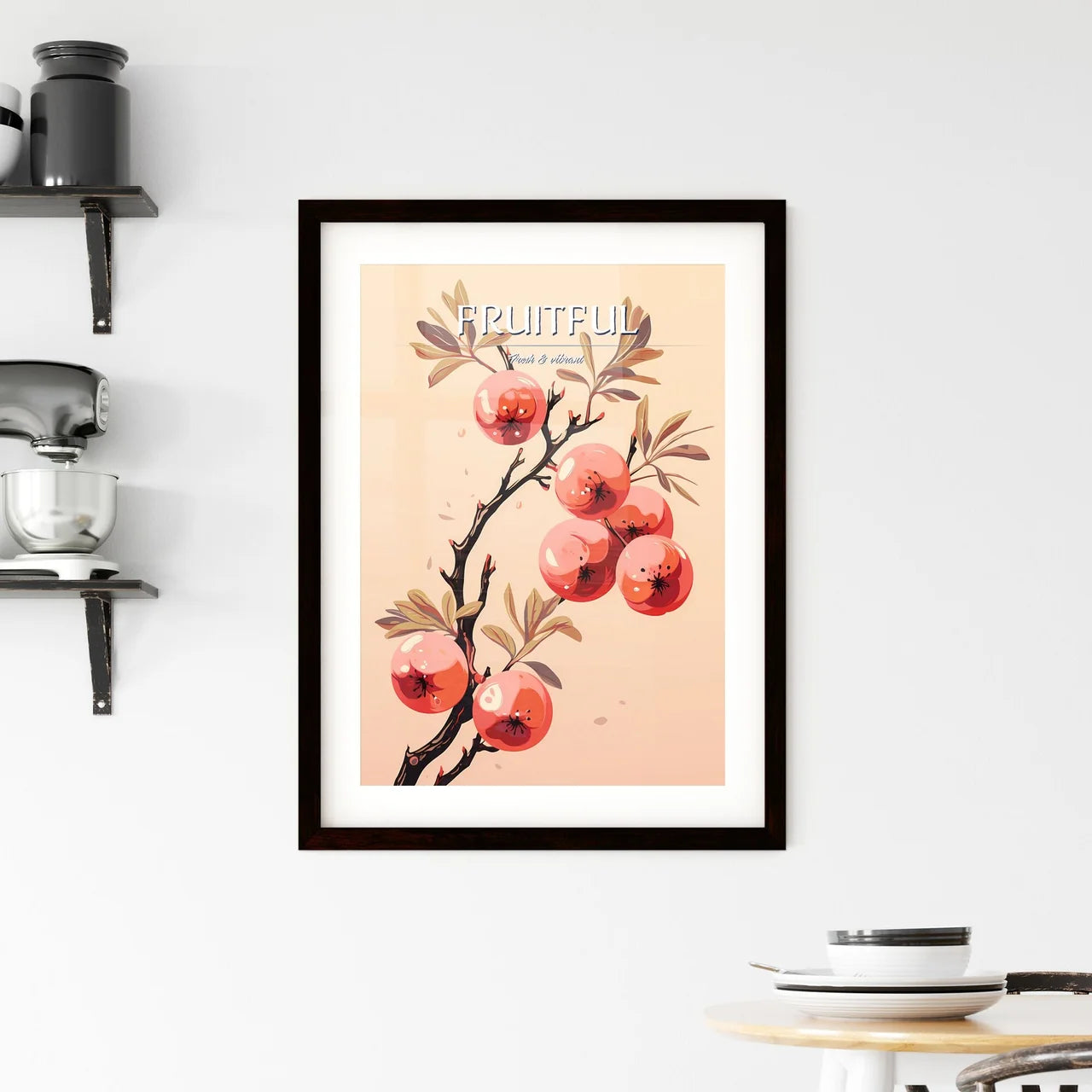 A Branch With Fruit On I Framed Print