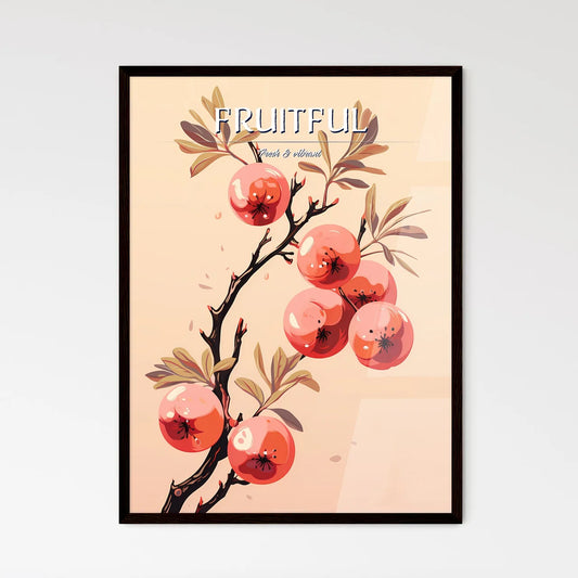 A Branch With Fruit On I - Framed Art Print