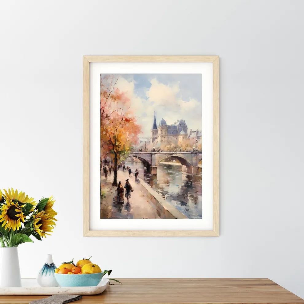 A Bridge Over A River With People Walking On It Size Chart