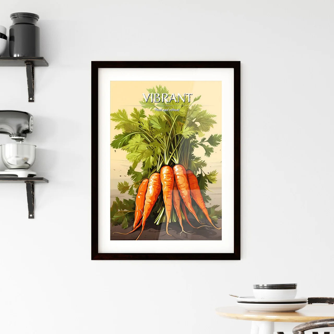 A Bunch Of Carrots With Leave Framed Print