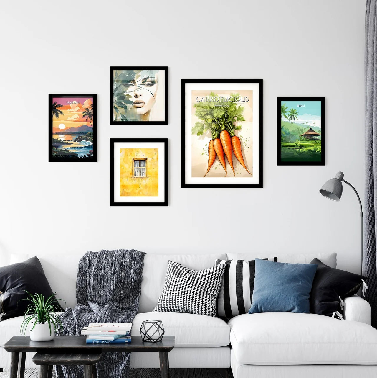 A Bunch Of Carrots With Leave Wall Art