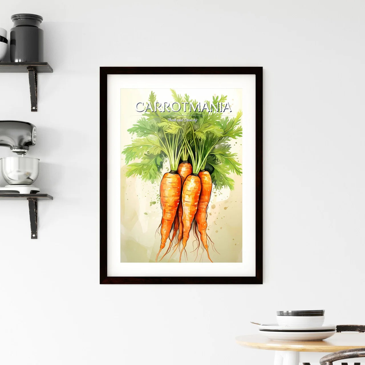 A Bunch Of Carrots With Leave Framed Print