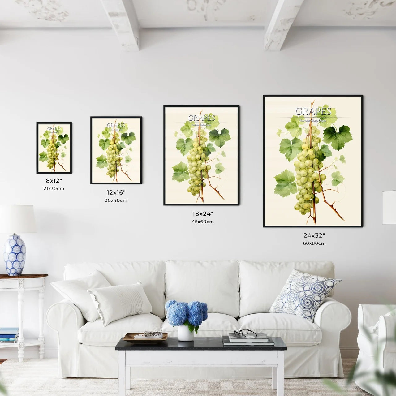 A Bunch Of Grapes On A Vin - Kitchen Hangings