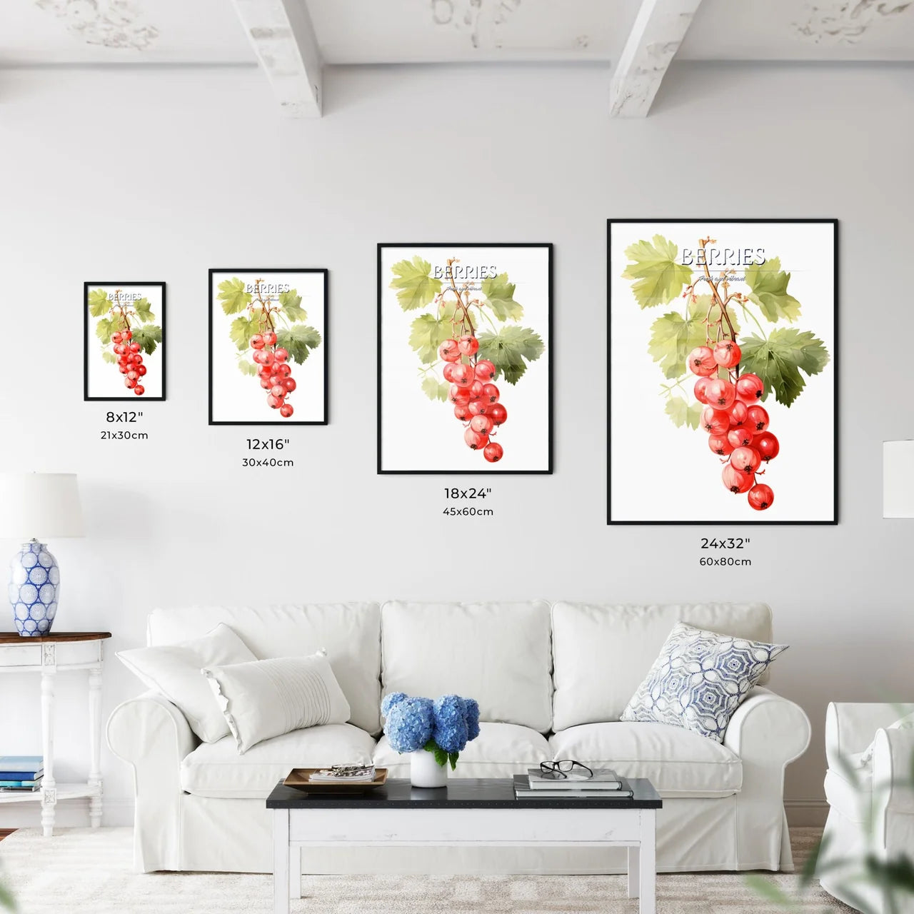 A Bunch Of Red Berries On A Branc - Kitchen Hangings