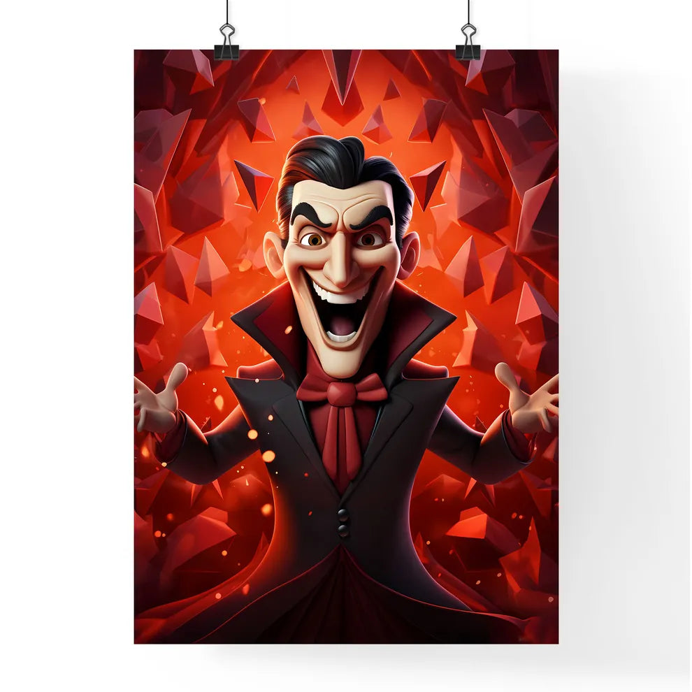 A Cartoon Character Of A Vampir Poster