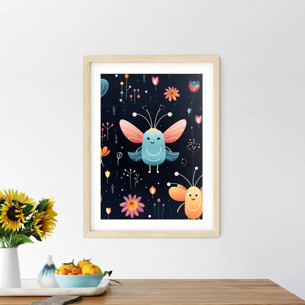 A Cartoon Characters With Flo Size Chart